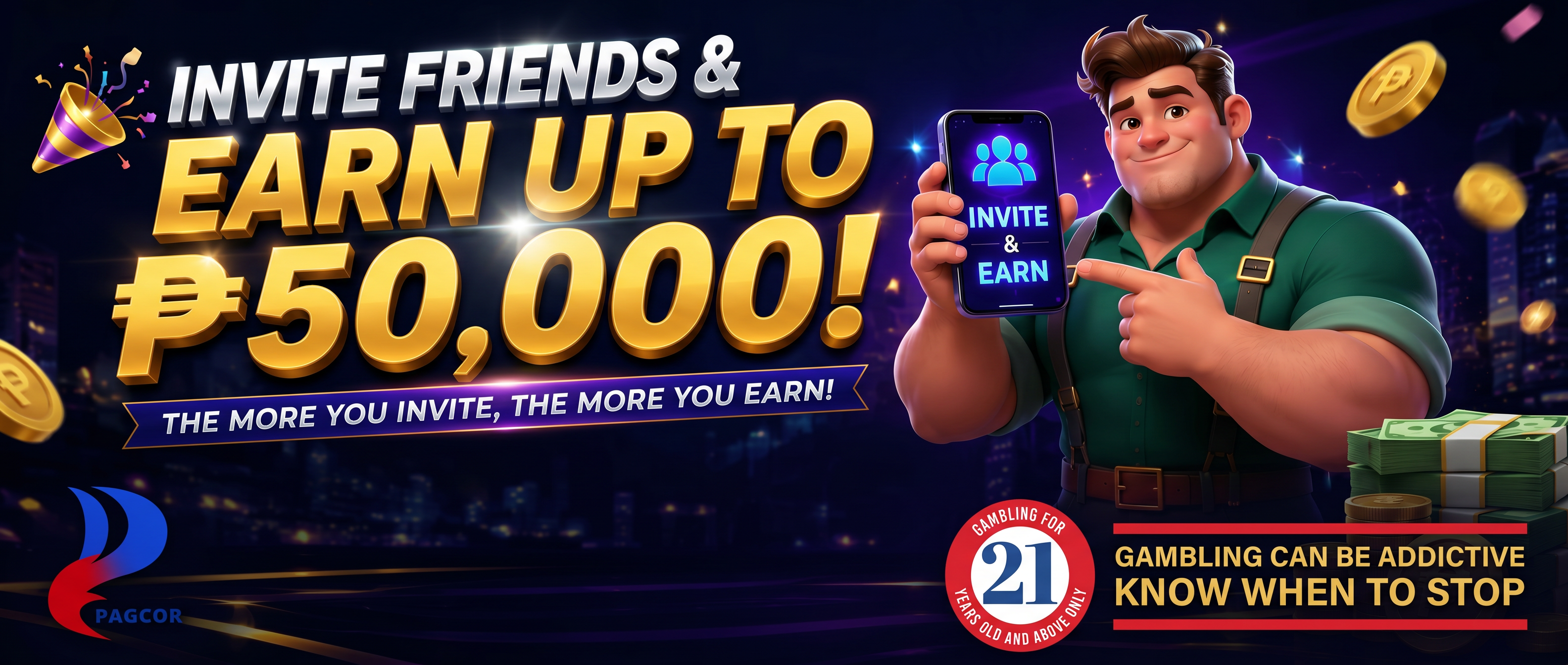 🎉 INVITE FRIENDS & EARN UP TO ₱50,000! 🎉